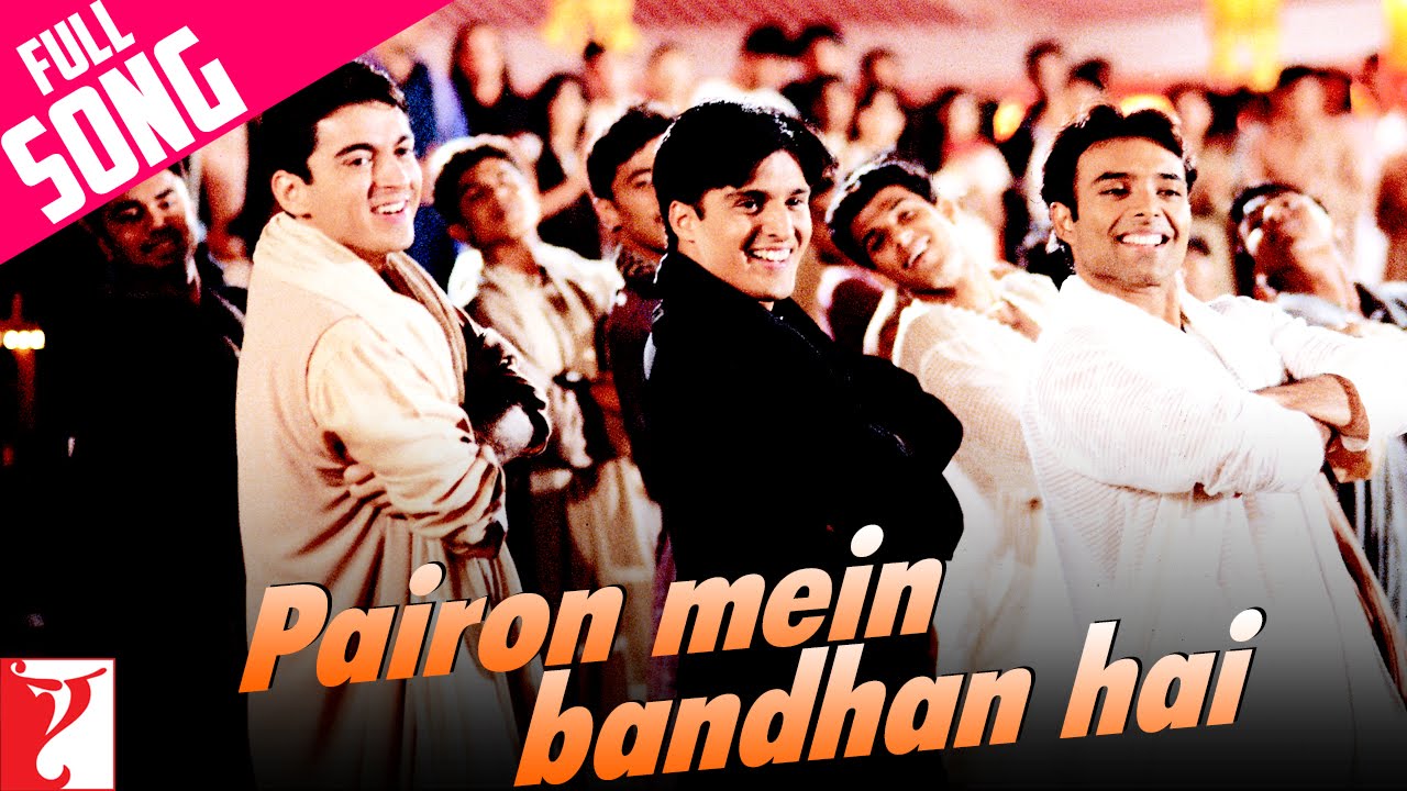 Pairon Mein Bandhan Hai Lyrics  | Mohabbatein | Amitabh Bachchan, Shahrukh Khan | Ishaan, Manohar Shetty | Jatin Pandit, Lalit Pandit