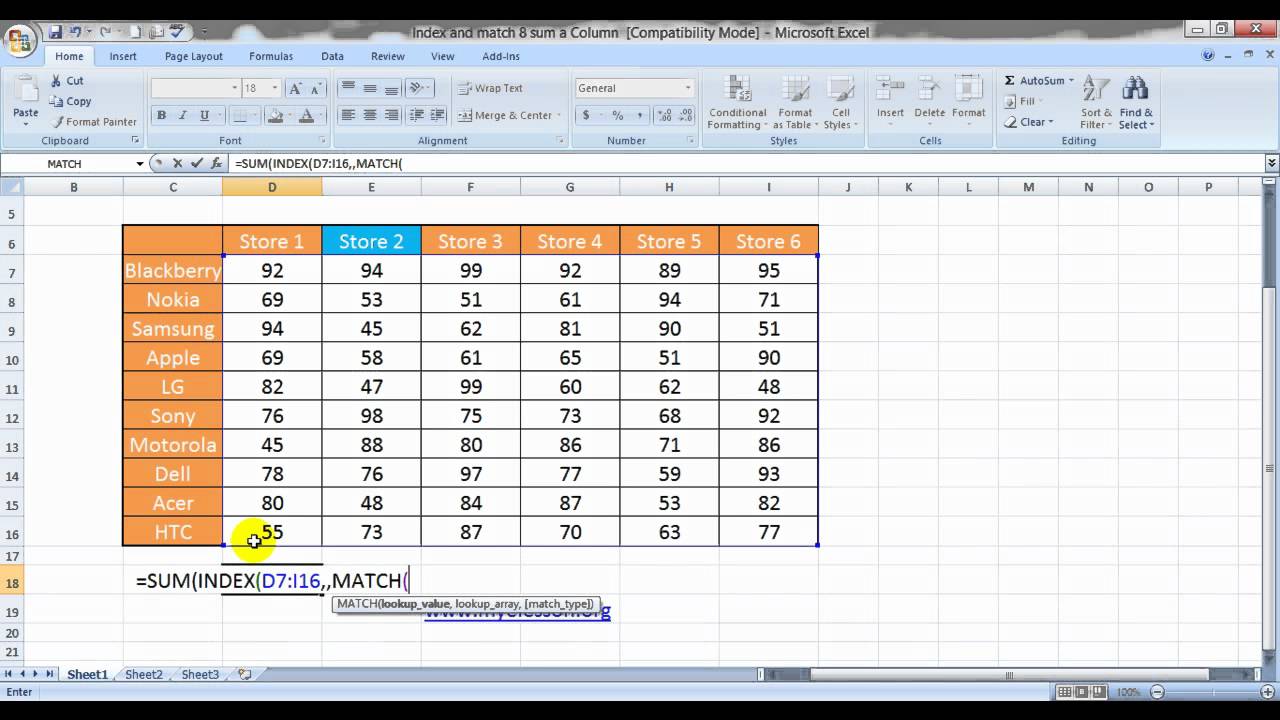 Index And Match 9 Sum A Column Based On A Condition Hindi