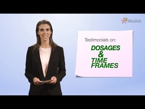 Macafem Dosages and Time Frames - Customer Testimonials
