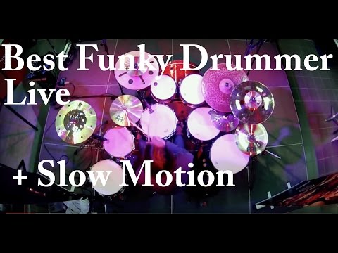 Damien Schmitt - Best Funky Drummer LIVE + Slow Motion