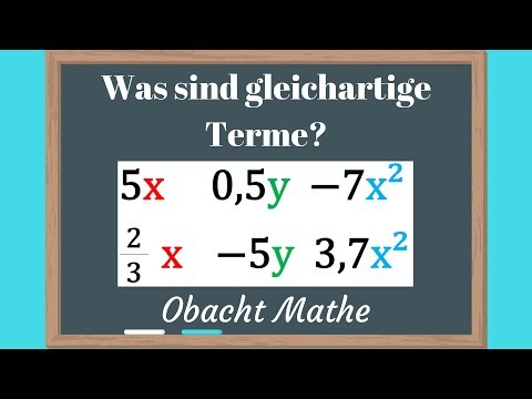 TERME: Was sind GLEICHARTIGE Terme? | Terme vereinfachen | einfach erklärt | ObachtMathe
