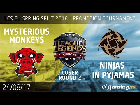 Mysterious Monkeys vs NiP - LCS EU Spring 2018 - Promotion Tournament - Round 2 - League of Legends