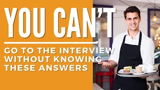 Server Interview Questions  How to Become a Waiter