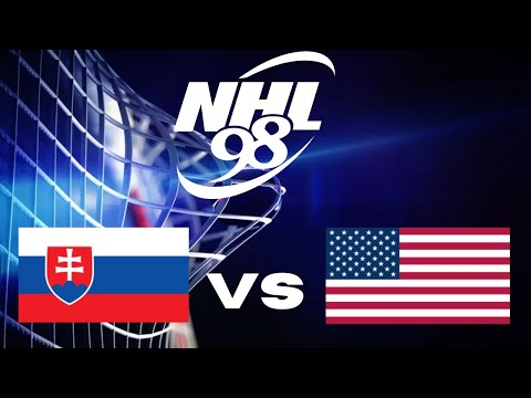 EA NHL 98 WORLD CUP SLOVAKIA VS USA Day 1
