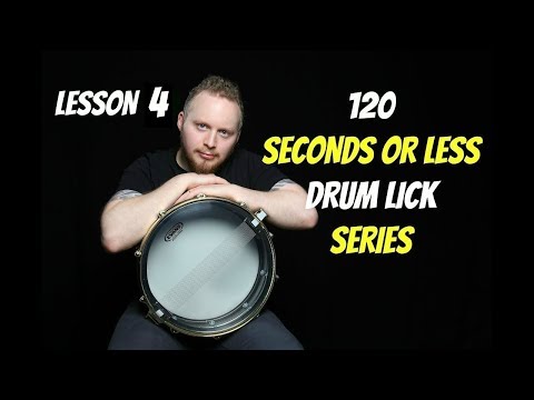 Sixteenth Note Triplet Drum Lick Lesson 4 - Drum Lesson w/ whelandrums