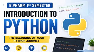 Introduction to python for bpharm 1st sem📚