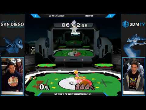LSSD 151 - SD | Santiago (Falco) vs. Destroyah (Peach) - SSBM Winners Semis - Smash Melee
