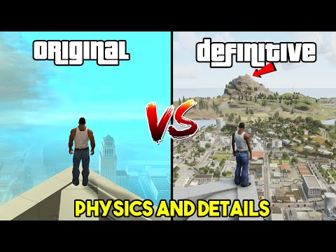 GTA San Andreas - Original VS Definitive Edition (Physics and Details Comparison)