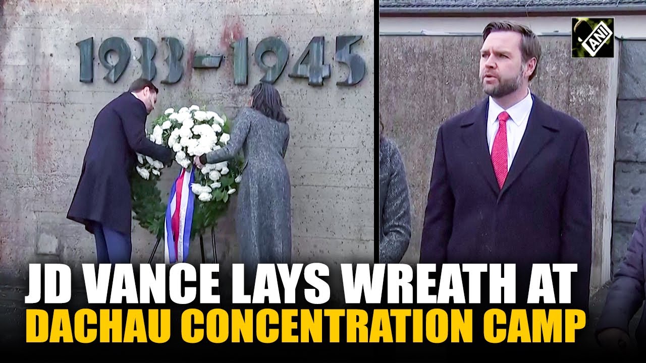 US VP JD Vance lays wreath at Dachau concentration camp ahead of Munich Security Conference