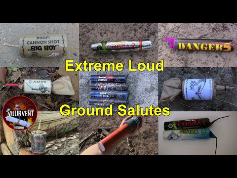 EXTREME LOUD FIRECRACKERS - Knal Vuurwerk Compilatie - Big Ground Salutes - Fireworks - Vuurwerk