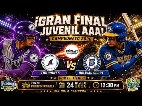 Bolívar Sport vs Tiburones,  Gran Final (Juvenil AAA)