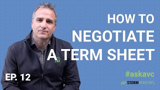 AskAVC #12 – How to negotiate a term sheet