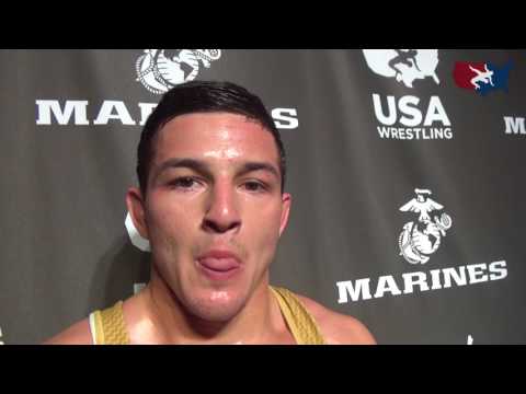 Jaden Enriquez (CA), 2017 Junior Greco-Roman Nationals champion at 145 lbs.