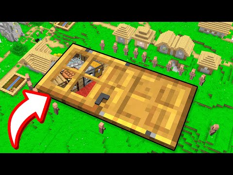 HO TROVATO UNA PORTA GIGANTE IN UN VILLAGGIO SU MINECRAFT!