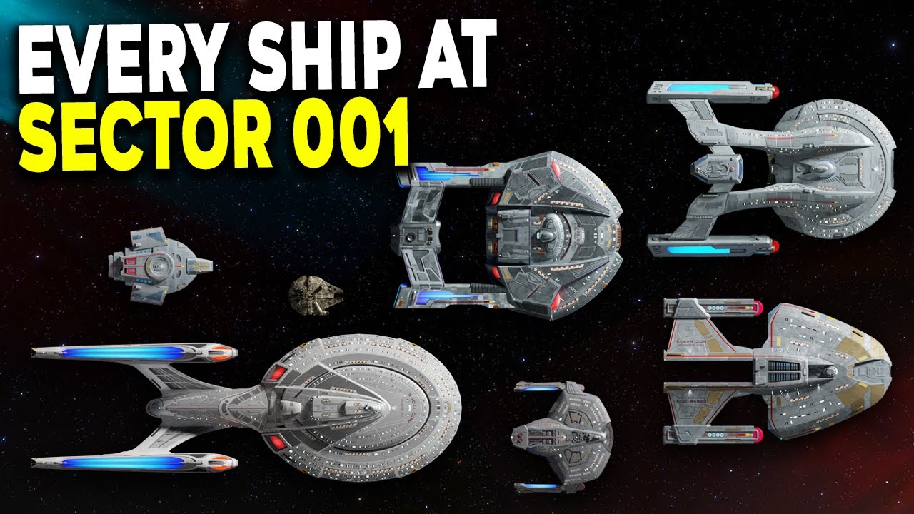 Every Ship at the BATTLE of Sector 001 - Star Trek Explained