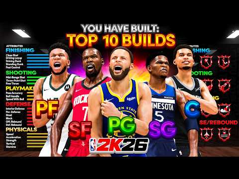 The BEST BUILDS that are BREAKING NBA 2K26! ALL POSITIONS & PLAYSTYLES! (0-20+ Cap Breaker Versions)