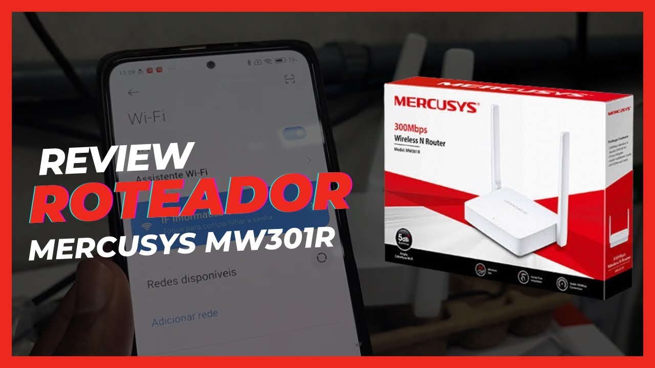 Miniatura da avaliação em vídeo de Roteador Wireless Mercusys MW301R 300Mbps