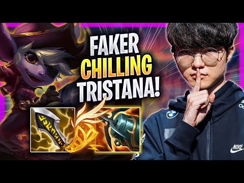 FAKER CHILLING WITH TRISTANA! - T1 Faker Plays Tristana MID vs Annie! | Season 2023