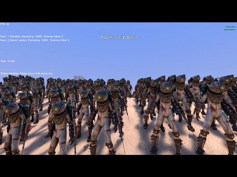 20000 SINOTTES VS 20000 ELENOR LAMBS - Ultimate Epic Battle Simulator 2 UEBS2