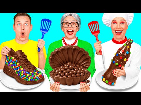 Me vs Grandma Cooking Challenge | Funny Food Challenges