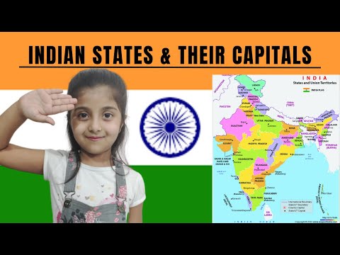 Indian States & Their Capitals - India Map | Simple Way To Learn Indian States & Their Capitals