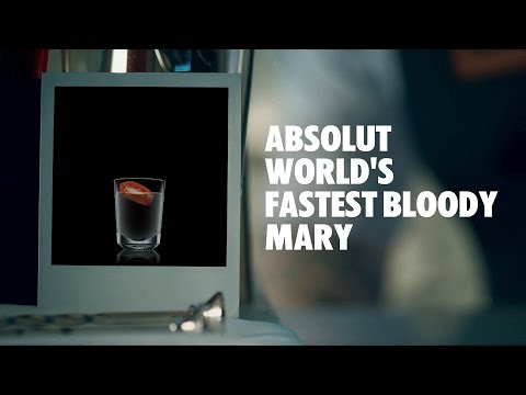 ABSOLUT WORLD'S FASTEST BLOODY MARY DRINK RECIPE - HOW TO MIX