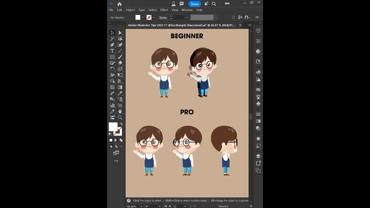 Adobe Illustrator 2025 - How to for converting from 2D to 3D using a Turntable Like a PRO