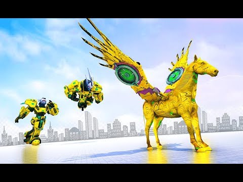 Flying Horse Robot Transform Part-1 | New Horse Shooting Android GamePlay | By Game Crazy
