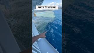 The many colours of the sea || Cruise Ship #Cruise job