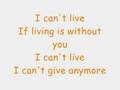 Without you lyrics- Mariah Carey 