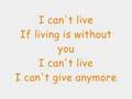 Without you lyrics- Mariah Carey 