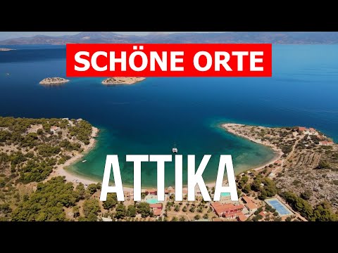 Reise nach Attika, Griechenland | Urlaub, Strände, Natur, Landschaften, Tourismus | Drohne 4k Video