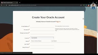 How to Create Oracle Account.