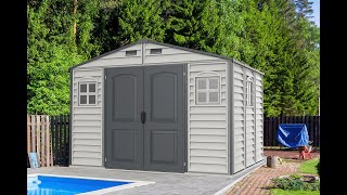 Duramax Installation Video Woodside Plus 10.5x8 Vinyl Resin Outdoor Storage Shed