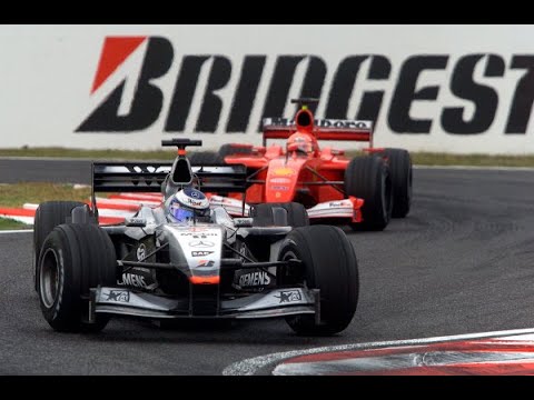 Michael Schumacher  vs Mika  Hakkinen 2001 Grand Prix  Suzuka- Japan