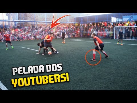 O DIA QUE ME FERREI!!!  FUTEBOL COM YOUTUBERS 2017!!! 😂😱