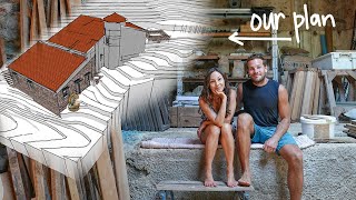 DESIGN PLANS REVEALED. Renovating abandoned STONE HOUSE in Portugal