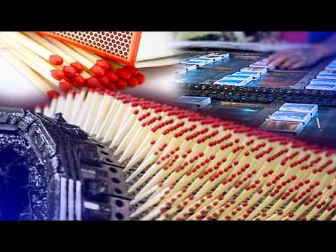 Como é Feito o Palito de Fósforo - Processo Revelado por Trás dos Palitos de Fósforo