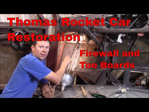 Thomas Rocket Car Restoration:  Firewall and Toe Boards