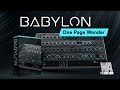 Video 1: BABYLON Synthesizer - One Page Wonder (VST / AU / AAX)