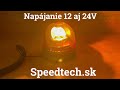Maják oranžový 12V/24V - halogenový ECE R10/R65 na magnet (140x140mm) - Video Youtube