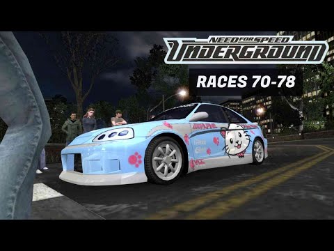 Underground Mode: Races 70–78 | Need for Speed: Underground - No Commentary Walkthrough #9