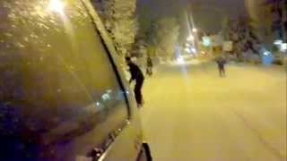 preview picture of video 'Blizzard: Snowboarding on Via Salaria'