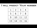 I Will Predict Your Number Math Magic Trick