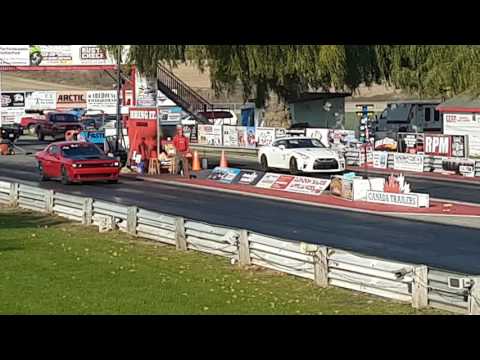 CJR PERFORMANCE HELLCAT CHALLENGER 10.36 VS 2017 NISSAN GTR 10.8