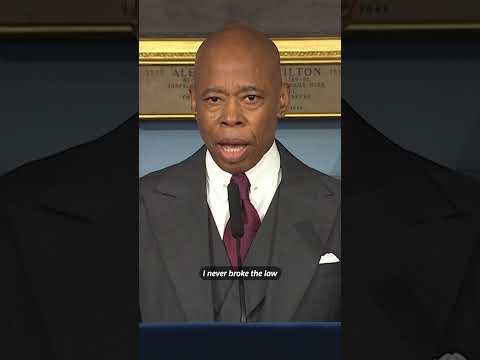 'I never broke the law,' says NY Mayor Adams