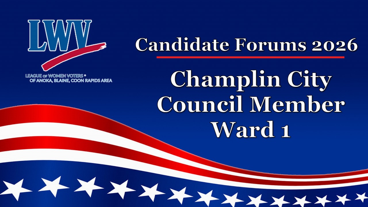 Champlin City Council Ward 1 2026 LWV ABC Candidate Forum | QCTV