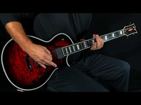 ESP E-II ECLIPSE SEE THRU BLACK CHERRY SUNBURST and E-II ECLIPSE SNOW WHITE SATIN October 2023