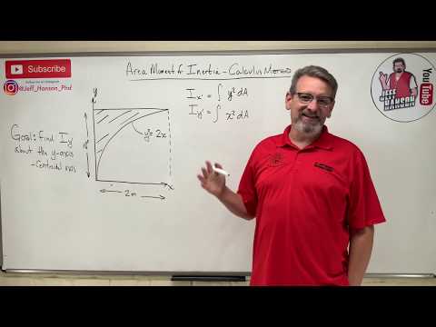 Statics: Lesson 70 - Area Moment of Inertia, Calculus Method