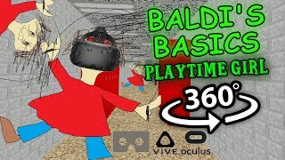 Playtime Girl 360: Baldi's Basics in Education and Learning 360 VR